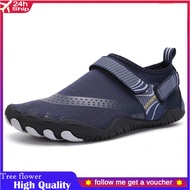 Unisex Aqua Shoes Outdoor Water Shoes Men Women Outside Wading Footwear Breathable Hiking Sneakers Five-Finger Shoe Size 36-47