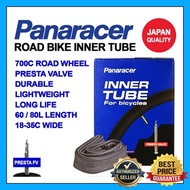 PANARACER TUBE 700C PANARACER 700X18C/25C/35C/50C 48mm 60mm 80mm FV Presta Valve Road bikes tubes inner gravel