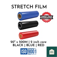 Stretch Film 500m x 20inches Black Blue Red Jack Wrap Pallet Wrap Stretch Wrap
