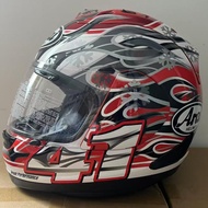 New AR AI RX7 RR5 black and red haga helmet motorcycle full face helmet riding anti fall helmet