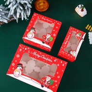 Christmas Cupcake Box with Transparent Window/Paper Cupcake Packaging Box/Box Cake Box/Window Transp