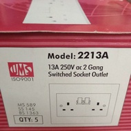 UMS Socket Outlet 13A 2 gang