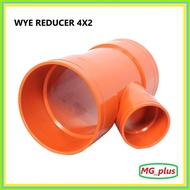 ❖ ◄    PVC Orange Wye Reducer 4x2" 2x3" 4x3" (per pc) PVC Pipe Sanitary Orange Fittings