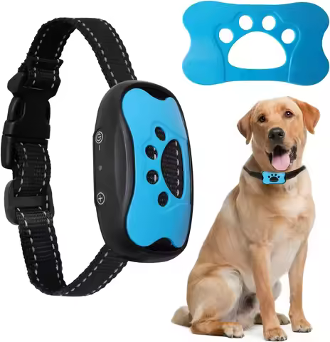 Pet Dog Anti Barking Device Dogs Training Collar USB Rechargeable Ultrasonic Stop Barking Vibration 