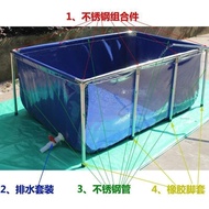 Canvas Fish Pond Transparent Large Fish Box Fish Tank Whole Set Ornamental Fish Courtyard Transparen