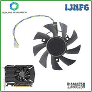 IJNFG 75Mm DC12V T128015BU 4Pin 0.50AMP แฟน Voor Asrock Phantom Gaming Radeon RX560 RX550 RAEWE