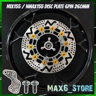 NVX155 V1 V2 V3 / NMAX V1 V2 V3 260MM NVX NMAX155 PIRING DISC BRAKE DISC THAI NMAX155 10 PIN DISK PL