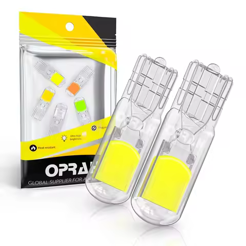 2X T10 W5W 194 T15 W16W LED Bulbs Reading Lights COB Auto Brake Lamp Glass Sapphire Drive-free Dome 