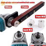 CURTES Angle Grinder Belt Sander, Abrasive Belt Sander Grinder Sand Belt|Mini DIY Polishing Modified Electric Belt Sander Grinder Modification Tool