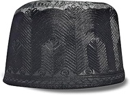 Namaz cap muslim islamic cap topi namazi| Mens Islamic Prayer Cap Namazi Cap Full Black Colour Bukha