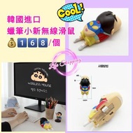韓國進口蠟筆小新無線滑鼠