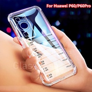 Casing For Huawei P60 P50 P40 P30 P20 Pro P40 P30 P20 Lite P40 P20 Pro Plus P SMART HuaweiP60 Pro  P60Pro Transparent TPU Shockproof Casing Protection Anti-fall Back Cover