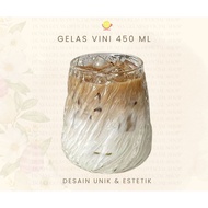 Vini 450 Glass ML Aesthetic Wine Glass/ Restaurant Glass/ 450 Glass Cup/ ML 450 Borosilicate Coffee 