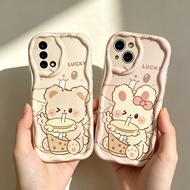 for Realme Note50 C53C51 C21Y C11 C55 C15 C35 6i 5 7i C30 C17 C21 C12 Milk Tea Rabbit Case XingQiu