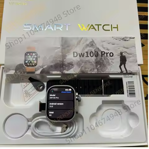 DW100 Pro Android Smart Watch Fingerprint Unlock control Smartwatch 16GB RAM 32GB ROM Free Download 