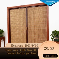 NEW Customized Bamboo Curtain Folding Sliding Door Curtain Bamboo Curtain Partition Japanese Style Door Curtain Shop S