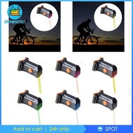 [Almencla1] Bike Rear Light Portable Tail Light for Outdoor Riding Mountain Bike Yellow Light