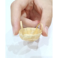 Collectibles Of 1 Miniature Bamboo Basket