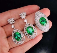 詢價 -Natural emerald set  祖母綠套裝