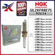 NGK SILZKFR8E7S 90654 (4 PCS) Laser Iridium Spark Plug Mercedes-Benz C200 C250 C300 E200 E250 E300 (