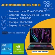 ACER PREDATOR HELIOS NEO 16 INTEL CORE i5 13500HX RAM 8GBS SSD 512GB