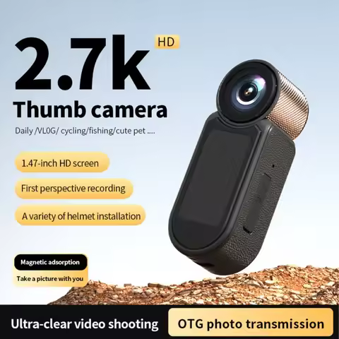 2.7K Portable Mini Digital Camera Lightweight Video Recorder 2.7K Resolution Wearable Camera for Stu