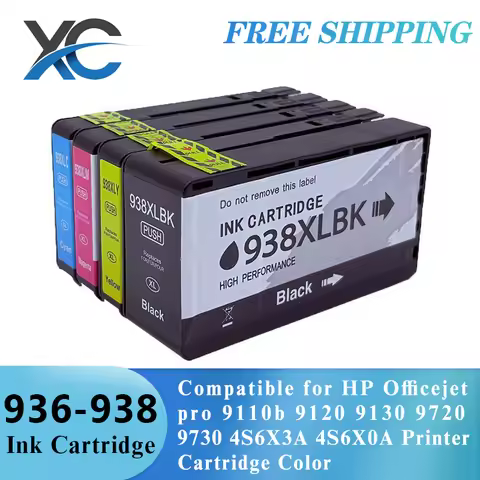 Compatible Ink Cartridge for HP Officejet pro 9110b 9120 9130 9720 9730 4S6X3A 4S6X0A Printer Cartri