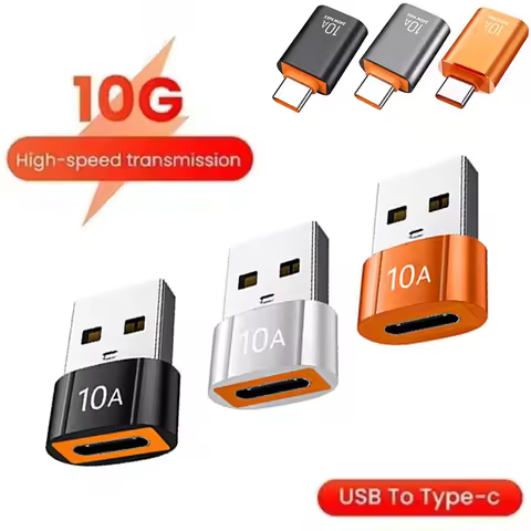 6pcs 10A OTG USB 3.0 To Type C Adapter USB Female To Type c Male Fast Charging Converter USB to Type