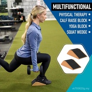 Fitness Anti-Slip Wedge Brick Knee Cork Brick Yoga Weightlifting Foot Pad Cork Squat Factory Direct 