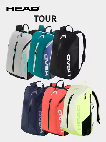 25L Original HEAD Tour Series Tennis Bag Backpack Large Capacity Sport Bag Tennis Racket Tenis Raque
