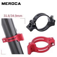 MEROCA Road Bicycle Front Derailleur Clamp Band Adapter EIEIO 31.8/34.9mm Aluminium Alloy Conversion