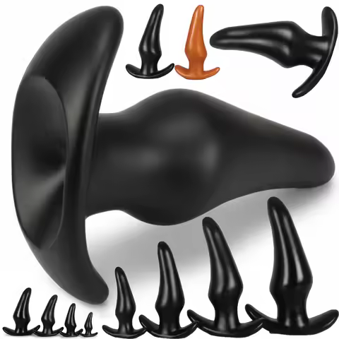 Big Wearable Anti Drop Soft Anal Plug Prostate Massage Huge Butt Plug Anal Training Comfortable Wear