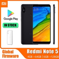 Smartphone Xiaomi redmi note 5 mobile phone with mobile case, 13.0mp dual camera note5 SIM card, sin