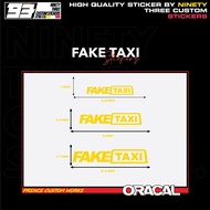 [ ] FAKE TAXI STICKER DECALS
