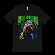 Kemeja-T Buju Banton - Pemuzik Ballroom Reggae Jamaica - Kemeja-T Rap Vntg 90-an Baju-T Lelaki Wanit