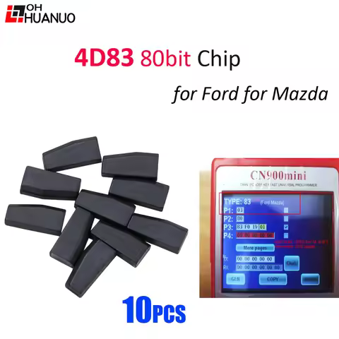 10PCS Car Key Chip 4D83 80Bit Blank Ceramic Transponder Chip 4D63 ID83 Chip for Ford Focus for Mazda