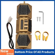 Motorcycle MP3 Player Handlebar Speaker  Music FM Radio Waterproof Adjustable Bracket Bike Audio Ste