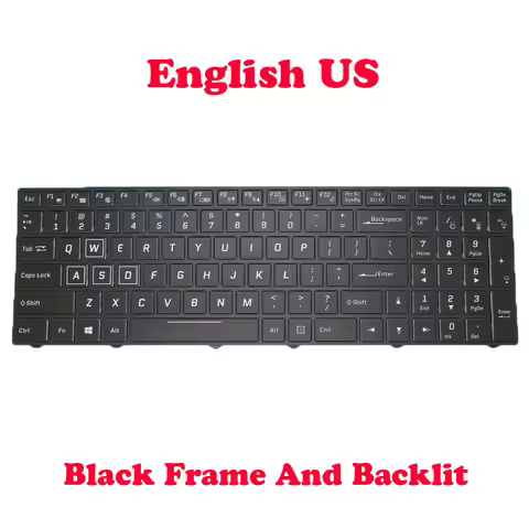 Laptop English Keyboard CVM15F23USJ430D 6-80-N8500-011-1 CVM15F23USJ430H 6-80-N85K0-010-1 CVM15F2300