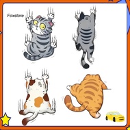 [Fx] Fade-resistant Wall Sticker Cute Cat Wall Sticker Funny Cartoon Scratch Cat Wall Sticker 4 Cute