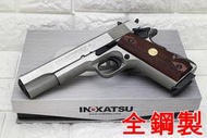 武SHOW 鋼製 INOKATSU COLT M1911 手槍 CO2槍 銀 實木 井勝 1911 柯特 MEU