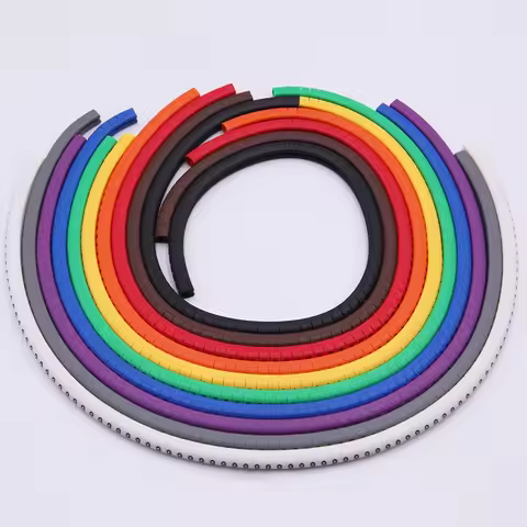 Cable marking label ec-0 cable marking number 0 to 9 cable size 1.5-6.0 SQMM mixed color PVC cable m