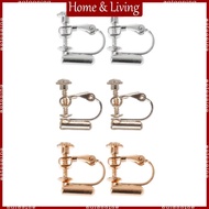 AOTO Clip-on Earring Findings Components Screw Back Ear Wire  Pierced Earring Converter with Loop fo