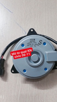 mô tơ quạt dàn nóng+ két nước  honda civic 2.0 Hàng denso 2006-2011.(mô tơ quạt kn+dn)