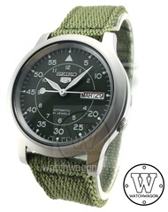 [Watchwagon] Seiko 5 Military Automatic Men's Green Dial Green Nylon Strap Watch SNK805K2  SNK805  SNK