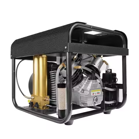 TUXING TXEDT032 300Bar 4500Psi High Pressure PCP Air Compressor with Auto Stop Double Filter for Div