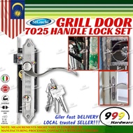 999 ST GUCHI 7025 MAIN DOOR HANDLE LOCK SET / GRILL DOOR MORTISE LOCK/ PAGAR KUNCI PINTU TANGAN / 70