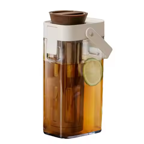 Cold Coffee Brewer Large Cold Brew Coffee Maker Container Leak Proof Container with Handle & Lid Kit
