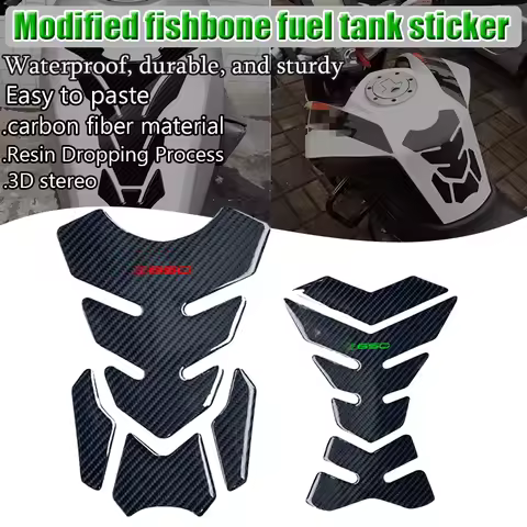 For Ka@&wasaki Z650 Z 650 ER-6N ER 6N ER6N 3D Fiber Motorcycle Fuel Tank Pad Cover Protector Decal S
