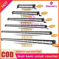 Slayers Slim LED Light Bar Baris Tunggal SUV Jalan LED Lampu Kerja Lampu Lampu LED Bar Offroad Led B