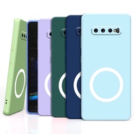Can Be Magnetically Charged Case for Samsung Galaxy S10 / S10plus / S9 / S9plus / S8 / S8plus / Soft Shell Anti-drop Phone Case
